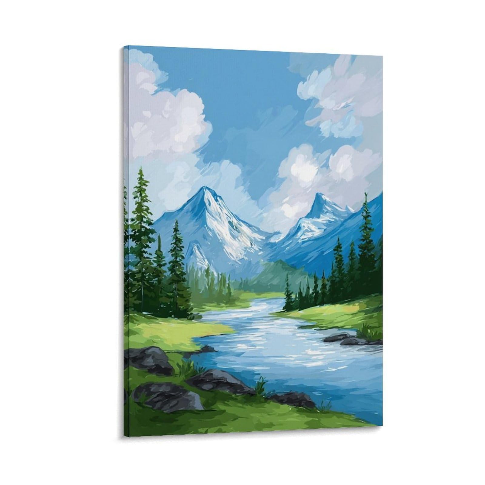 ZBBGGOZ Jasper National Park Posters 24x36inch(60x90cm) Vintage Watercolor Canvas Art