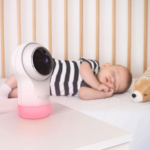Miniatura 12 de Hubble Conectado Nursery Pal Glow Smart Connected, monitor de bebé habilitado para Wi-Fi, vista desde teléfono inteligente compatible