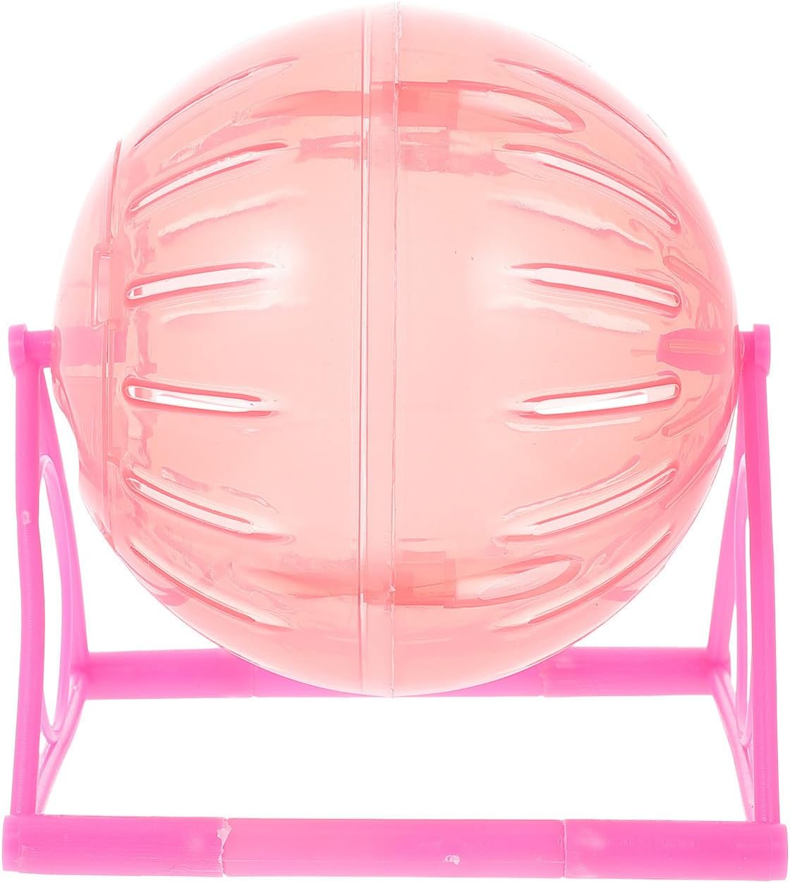 Small Pet Running Wheel and Exercise Ball Stand, 14cm Red Mini Hamster Workout Wheel for Small Animals, Pet Exercising Suitable for Hamsters and Dwarfs Random Color