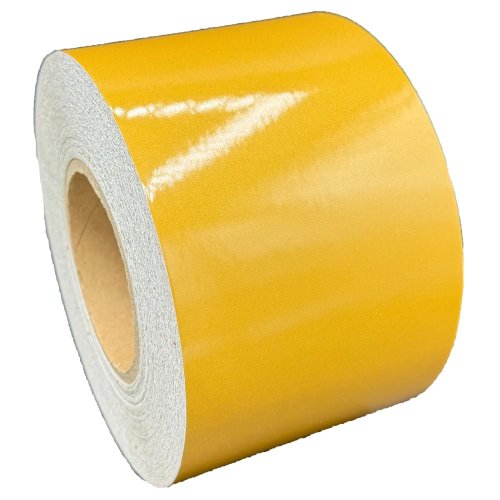 4" Inch Gold Reflective Tape Type 1 Flexible Engineer Grade Nikkalite ELG (4" x 10')