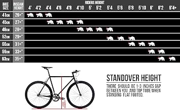 Golden Cycles Fixed Gear Single Speed Bike - Perfect Urban Commuter Bicycle with Front and Rear Brakes - Ideal for Teens and Adults - The Bike in Different Sizes