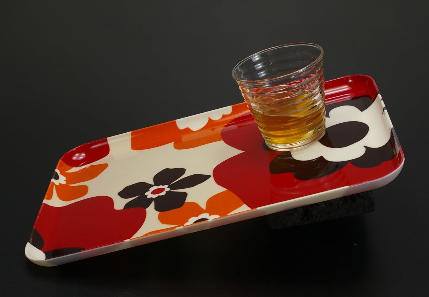 TATSU-Craft NR Non Slip Serving Tray with Milky Green Check, Microwave Safe, Rectangular Plastic Tray, 8.5 x 4.9 Inches, Ideal for Cafeterias, Dining Rooms, Fast Food, Snacks, Beverages, and More