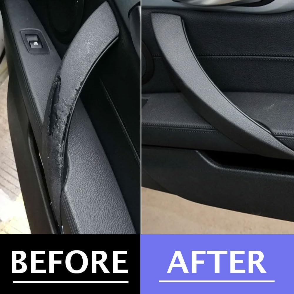 Interior Right Door Handle Outer Cover Passenger Side Handle Panel Trim Replacement Compatible with BMW Z4 E89 2009 2010 2011 2012 2013 2014 2015 2016 (Black)