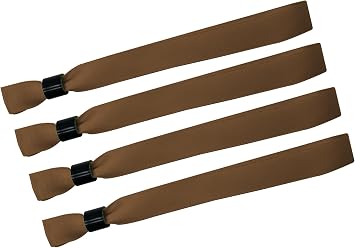 100 Pack Wrist Bands|Brown Wristbands for Events|Wristbands for Concerts Festival Admission Party|13.78 x 0.59