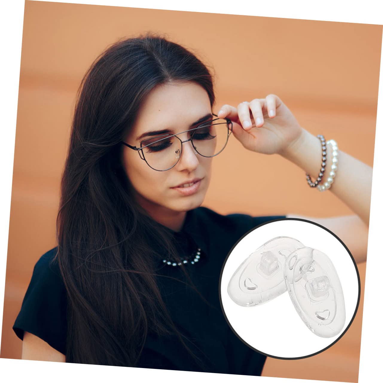 Healeved 400 Pares Gafas Almohadillas Para La Nariz Gafas Transparentes Almohadillas Nasales De Repuesto Para Gafas Vasos Para Beber Puños De Nariz De Gafas Eyeglass Gel De Sílice