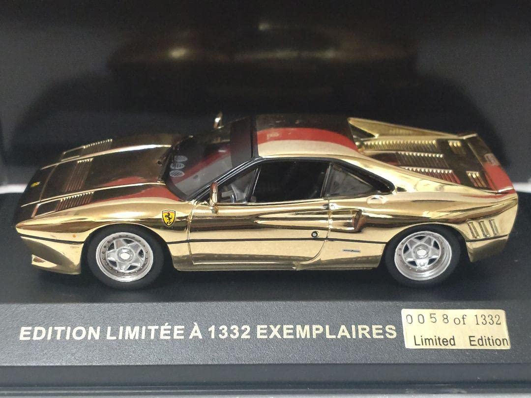 Amazon | FERRARI 288 GTO 1332pcs ゴールド ミニカー | ミニカー
