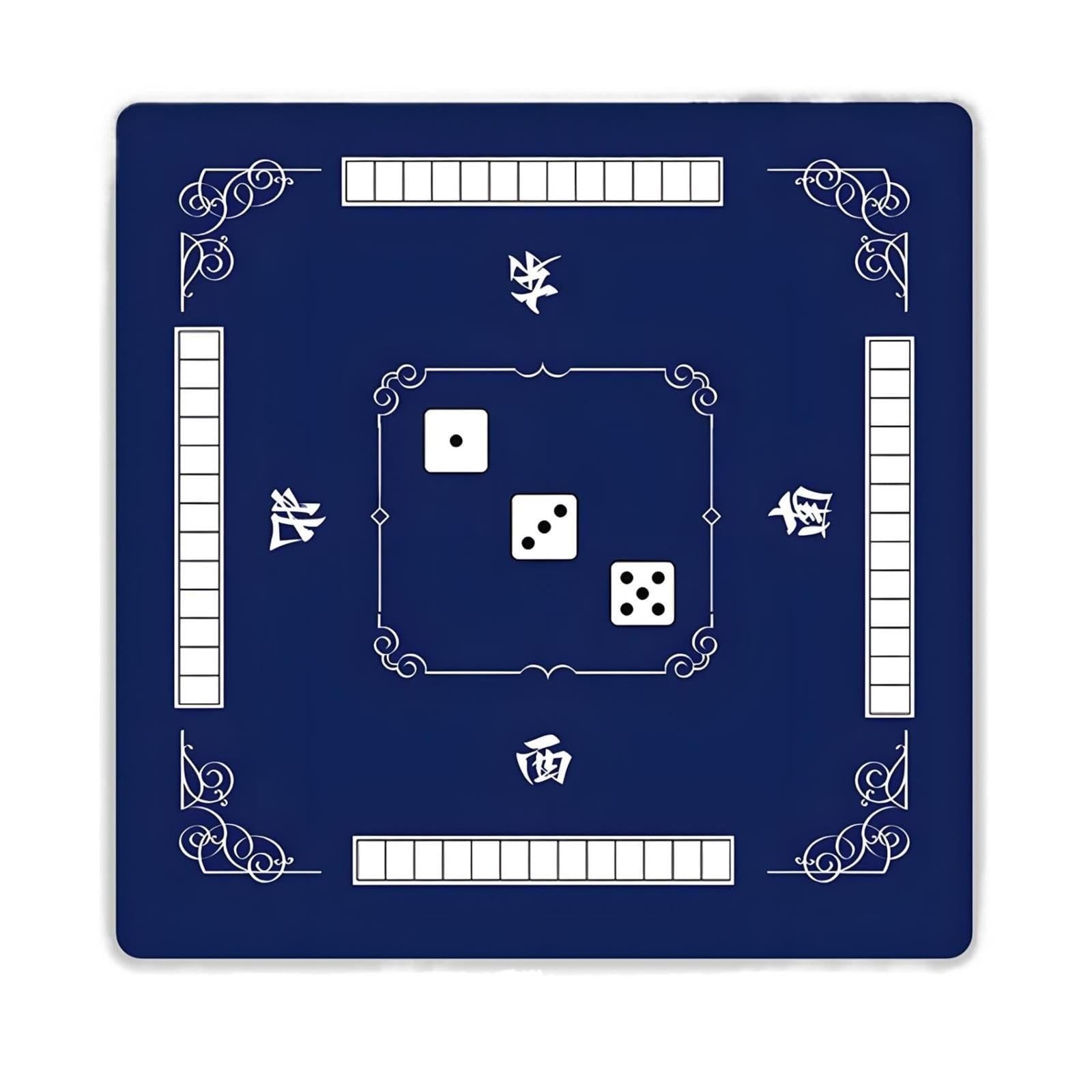 Tappeto Mahjong Tappetino da tavolo in gomma Mahjong 70/80/90 cm. silenzioso e antiscivolo for feste(70cm)