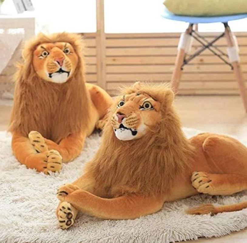 Lion Stuffed Soft Plush Toy for Boys/Kids/Girls | Ideal for Birthdays & Special Occasions Brown,60Cm