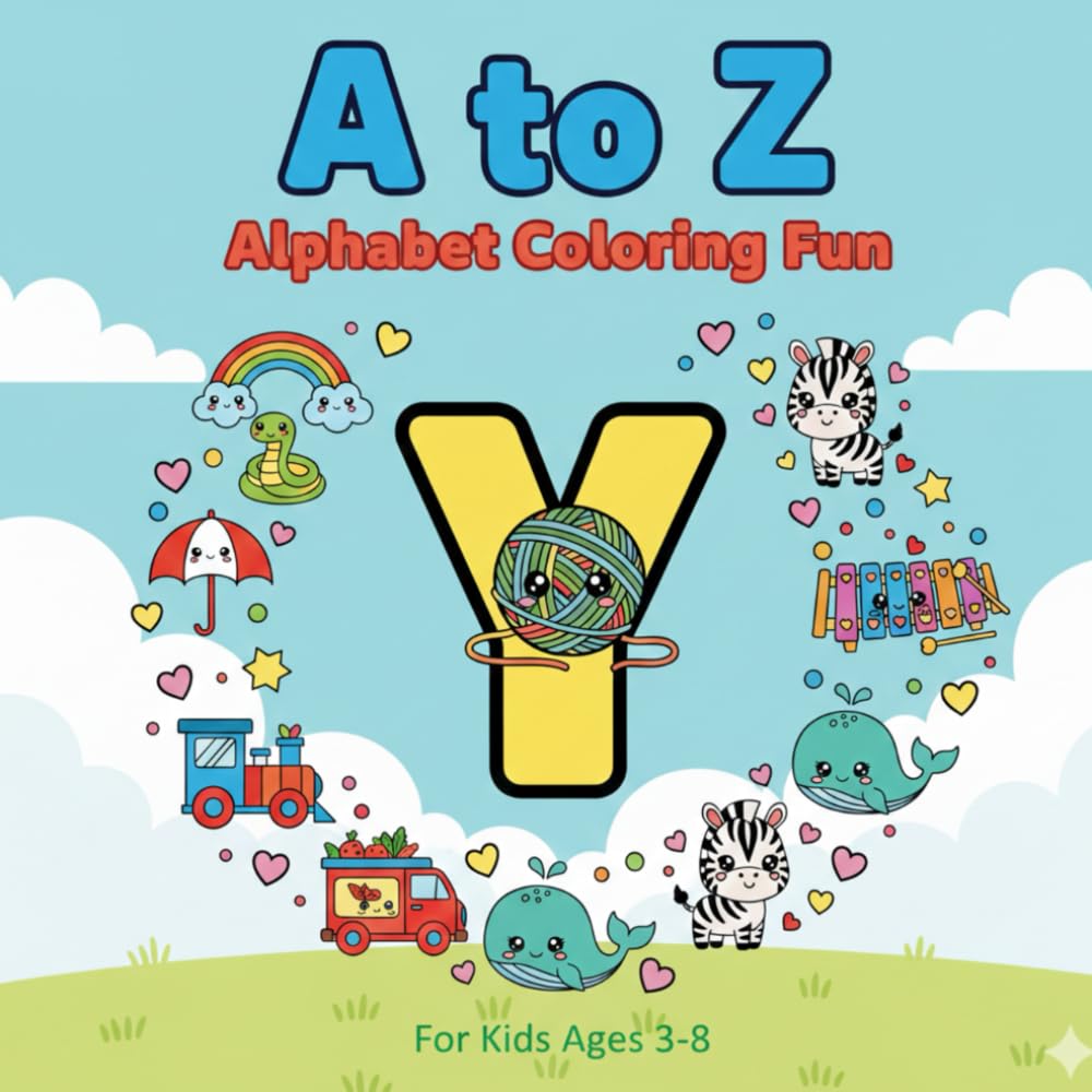 A to Z Alphabet Coloring Book For Kids