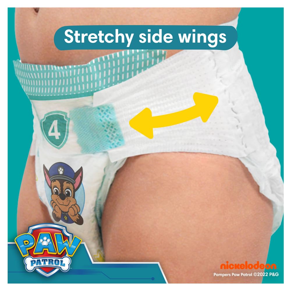Pampers Psi Patrol (Baby-Dry), pieluchy rozmiar 3 (6 kg-10 kg), edycja limitowana, 234 pieluchy, kompleksowa ochrona przed wyciekiem do 12 godzin