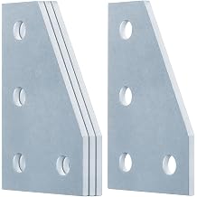 GBGS 4 Pack Strut Hardware for 1-5/8"Channel,Corner Gusset Plate Brackets