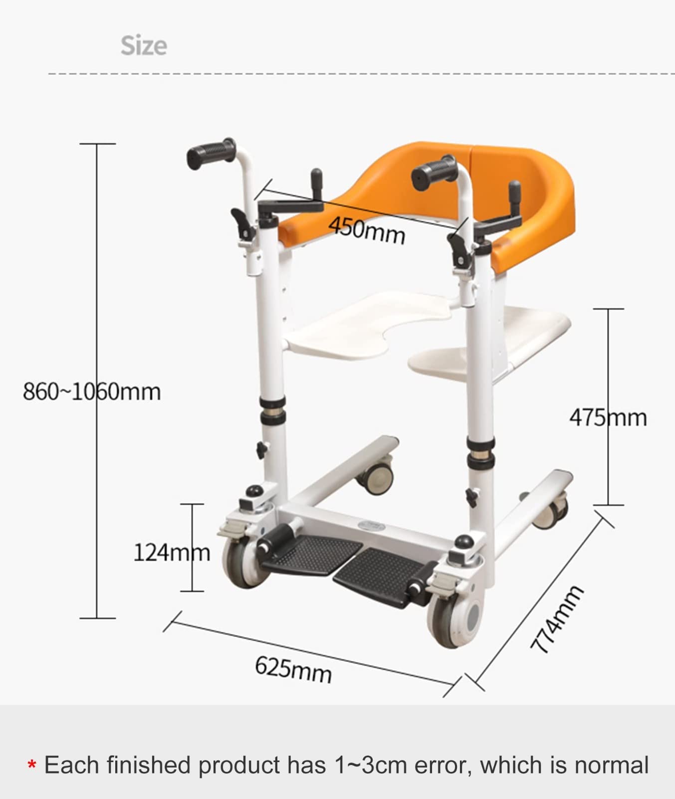 Elevador De Silla De Ruedas, Gruas para Personas Mayores, Baño Sillas De Ruedas, Altura Ajustable Silla De Ruedas De Transferencia para Ancianos Paralíticos