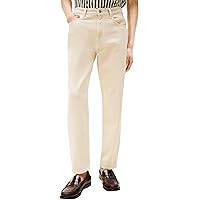 Tommy Hilfiger Uomo Jeans Tapered Harlem Vita Media, Avorio (Soft Cream)