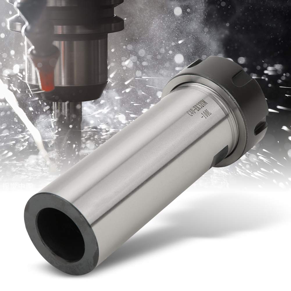 Pince C40 - ER32M - 100L, support de mandrin à tige droite CNC, support de mandrin à pince ER32 de haute précision de 0,01 mm pour fraiseuse, fabriqué en matériau 40CR durable