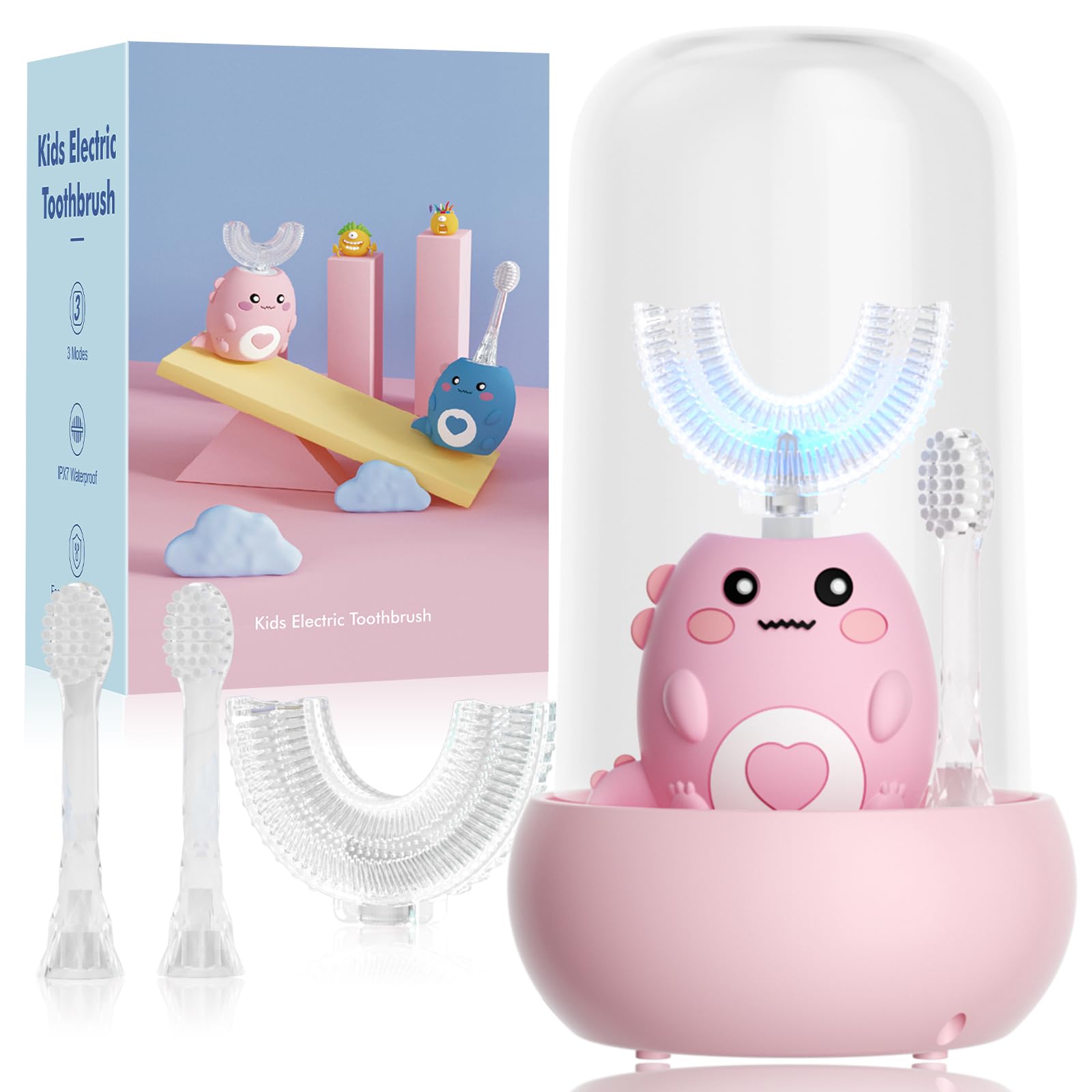 U-Shaped Dinosaur Toothbrush