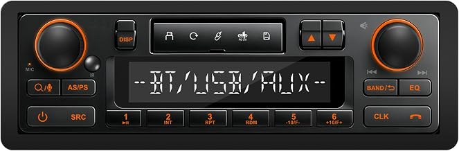 Single Din Retro Bluetooth Radio image