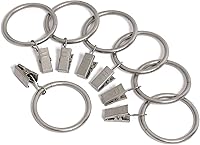 Vista 5 de HD6063 Paquete de 14 anillos de cortina con clips, 2.5 pulgadas de diámetro interior (14, cobre antiguo)