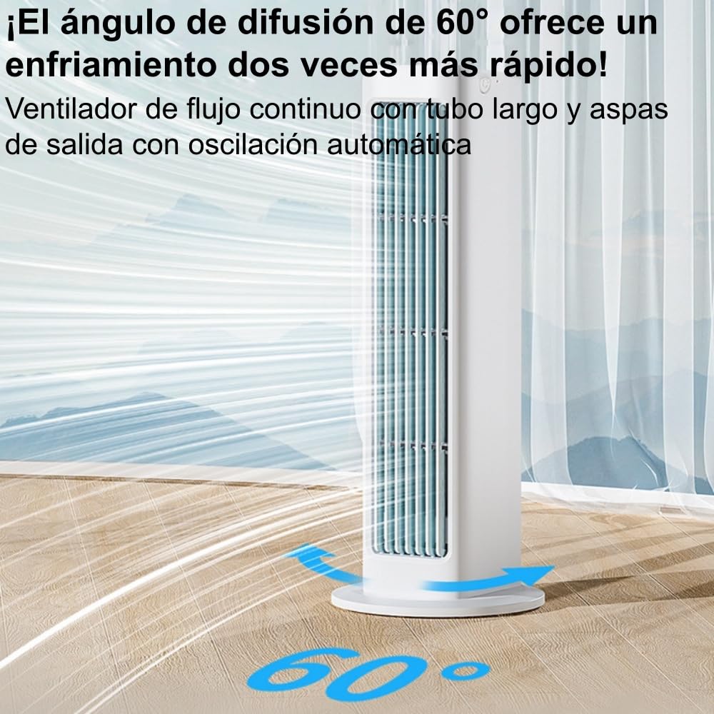 MEIION Breezamax Ventilador, 3 velocidades de ventilación, para colgar en la pared o colocar sobre una mesa