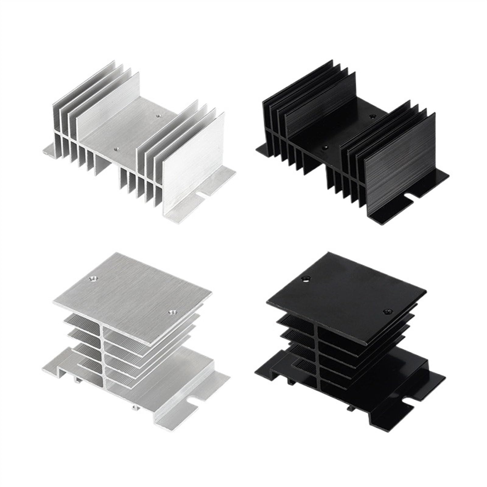 Disipadores de calor de relé de estado sólido, 1 unidad, for ventilador de radiador 10A-25A 10A-120A 40A-120A 10A-100A(110mm Length)
