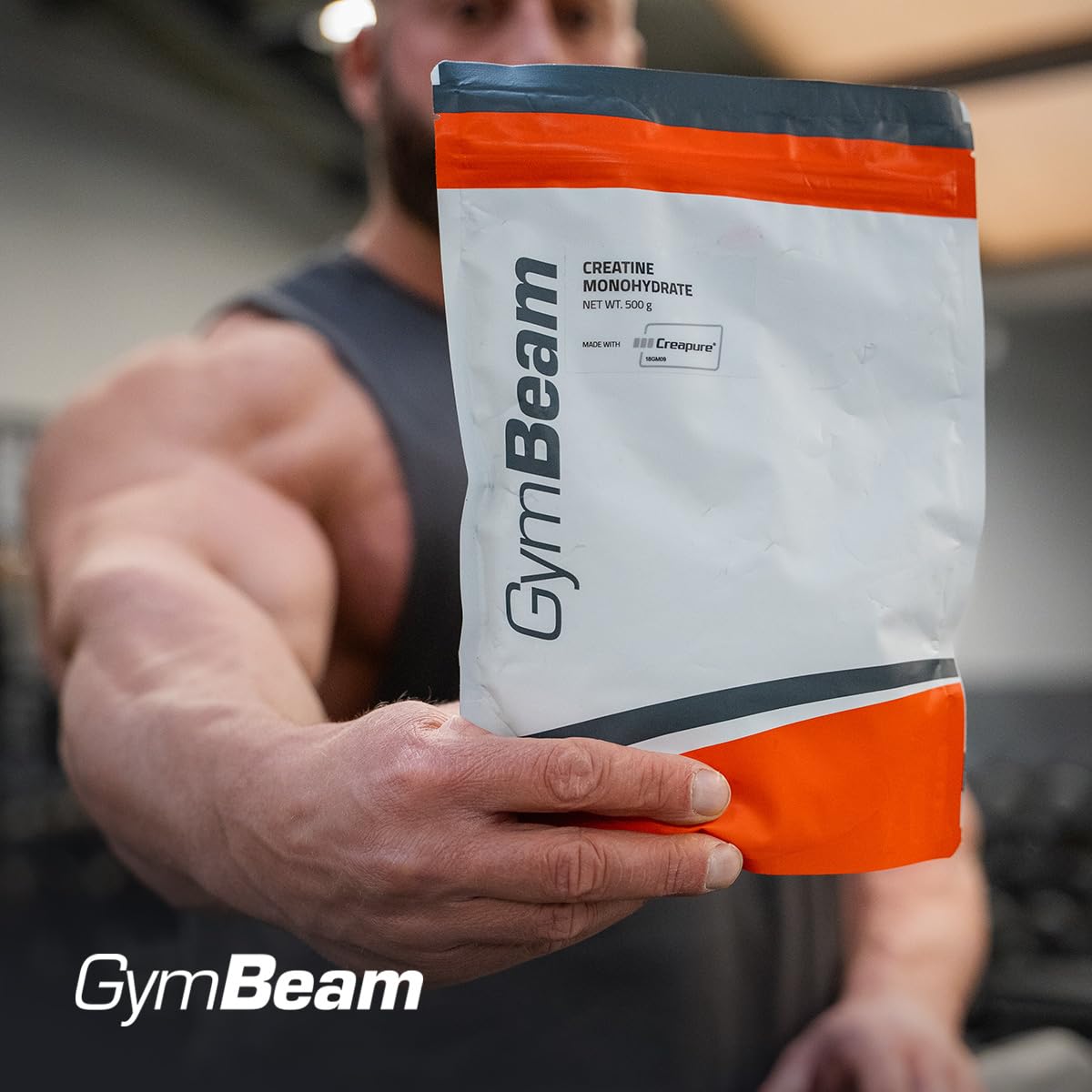 GymBeam Creapure Créatine Monohydrate en Poudre – Sans arôme – 1000 g