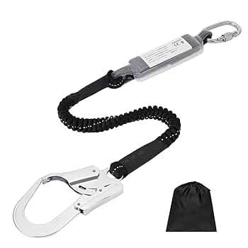 安全帯 一丁掛け ランヤード 黒縄 希少品 61So800w1CL._SY350_QL65_.jpg