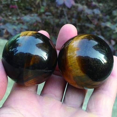 Miniatura 4 de Acxico 1 unids Natural Azul Tigre Ojo Jaspe Cuarzo Esfera Bola de Cristal Roca Curación 1.2 in