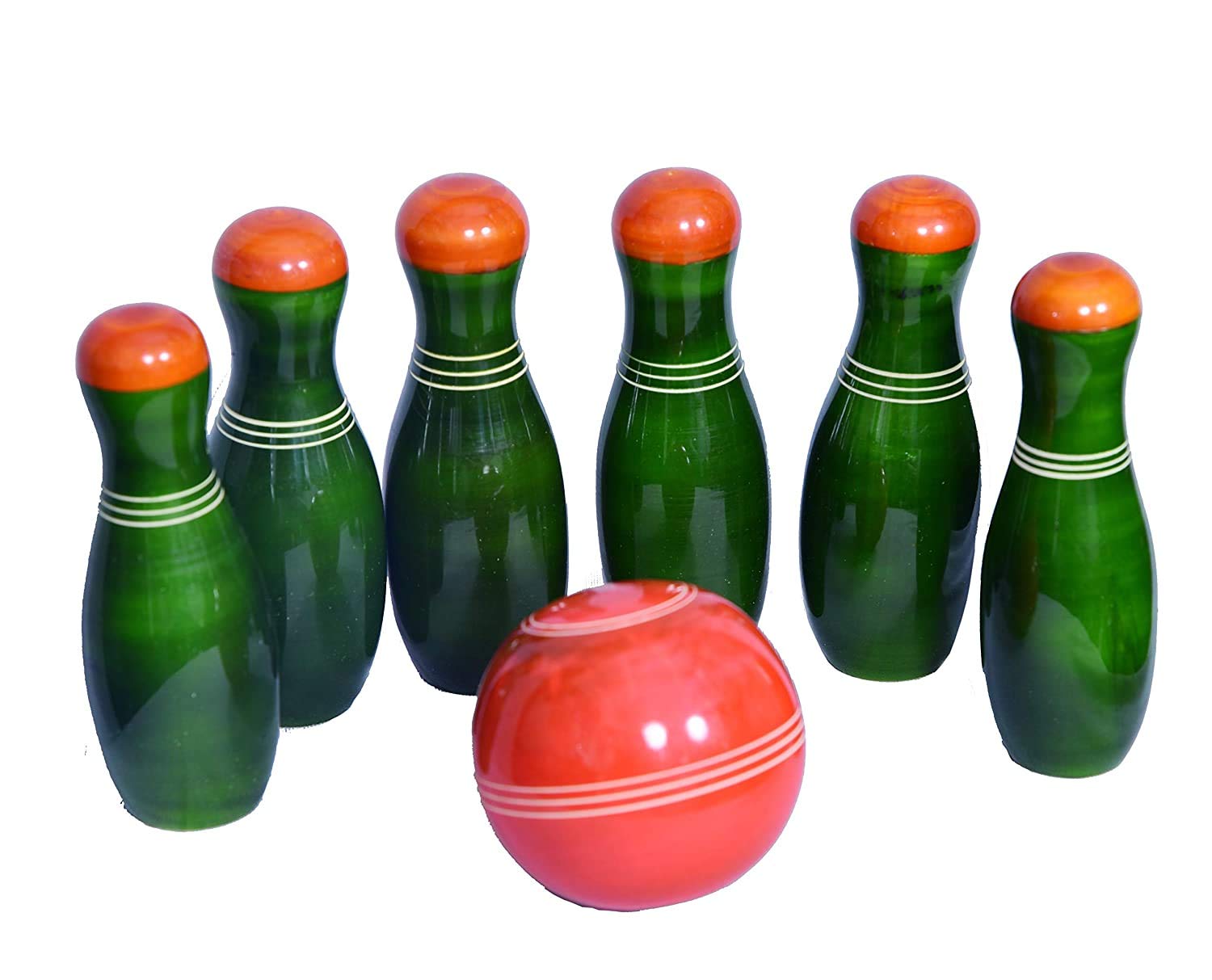 Smartcraft Small Wooden Bowling Set for Kids, Handmade Bowling Set (3 Years+) - Indoor & Outdoor Fun Learning Game- Multicolor (Small) (B08Y92QF2K) Amazon Price History, Amazon Price Tracker