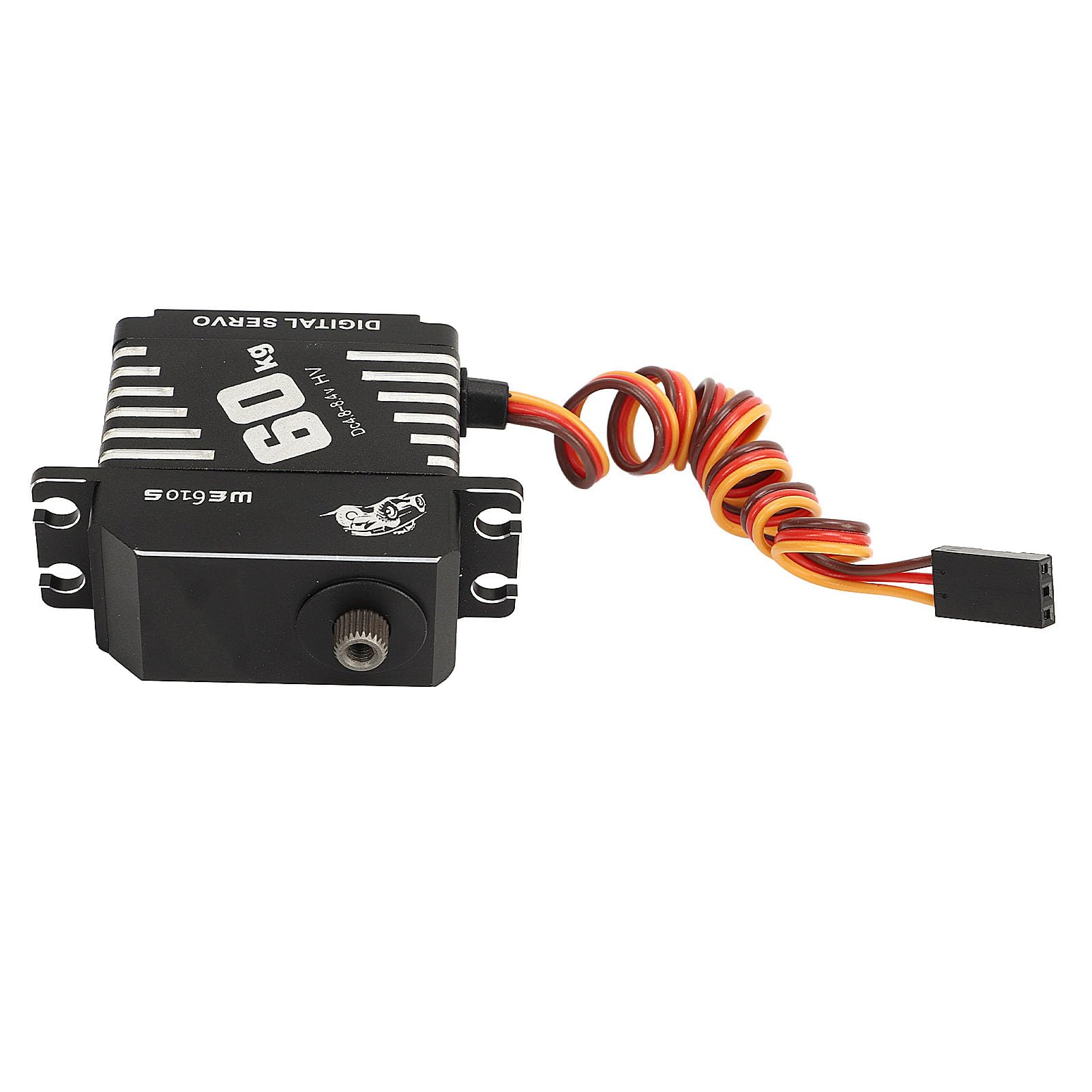 Servomotor digital de alto par de 60 kg Engranaje de metal con carcasa de aleación de aluminio para coches RC Robots Helicópteros Escala 1/10 1/8 1/5 40x20x46 mm
