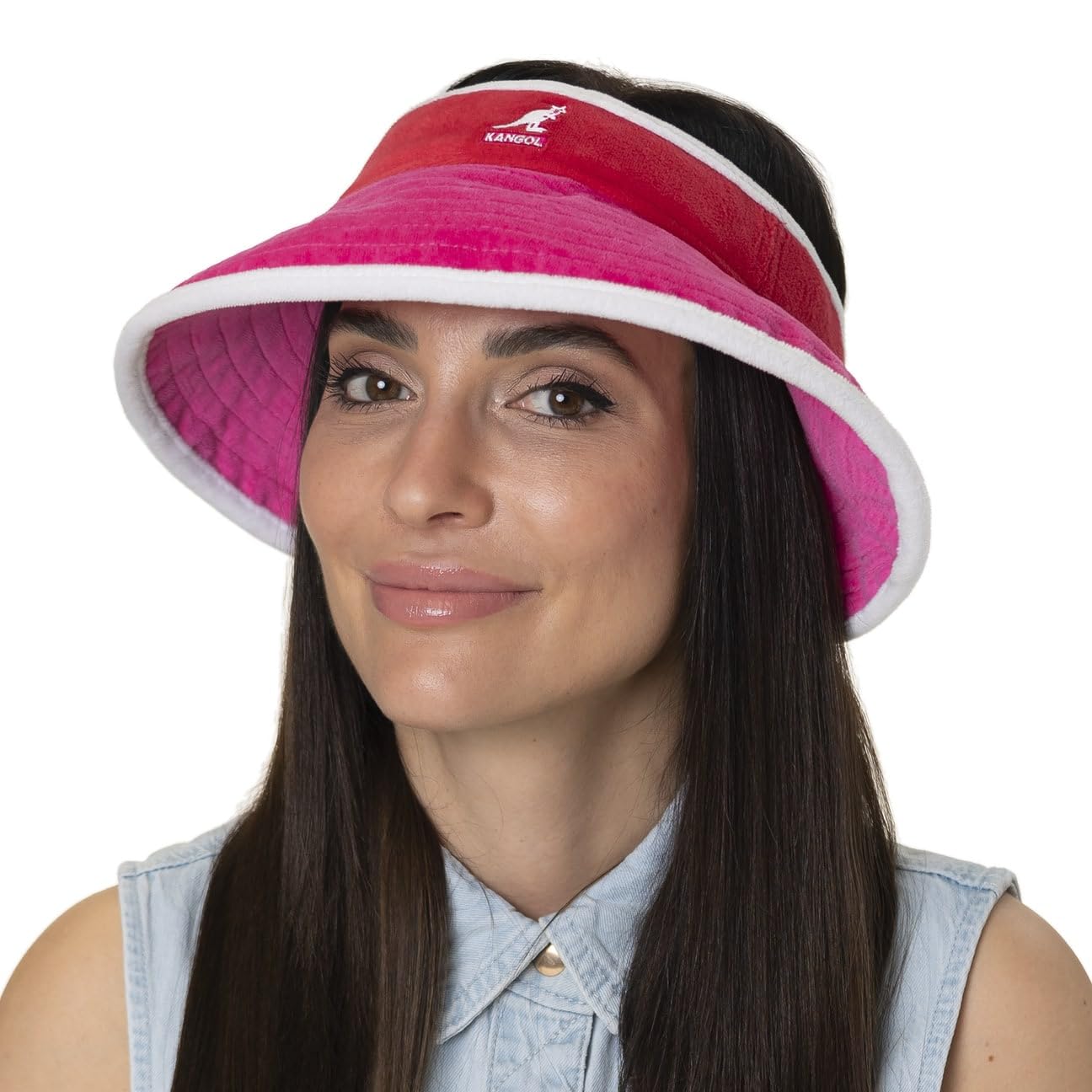 Kangol Beach Side Visor Sonnenvisor Sonnencap Damen/Herren - mit Schirm, Klettverschluss, Klettverschluss Frühling-Sommer Sommer