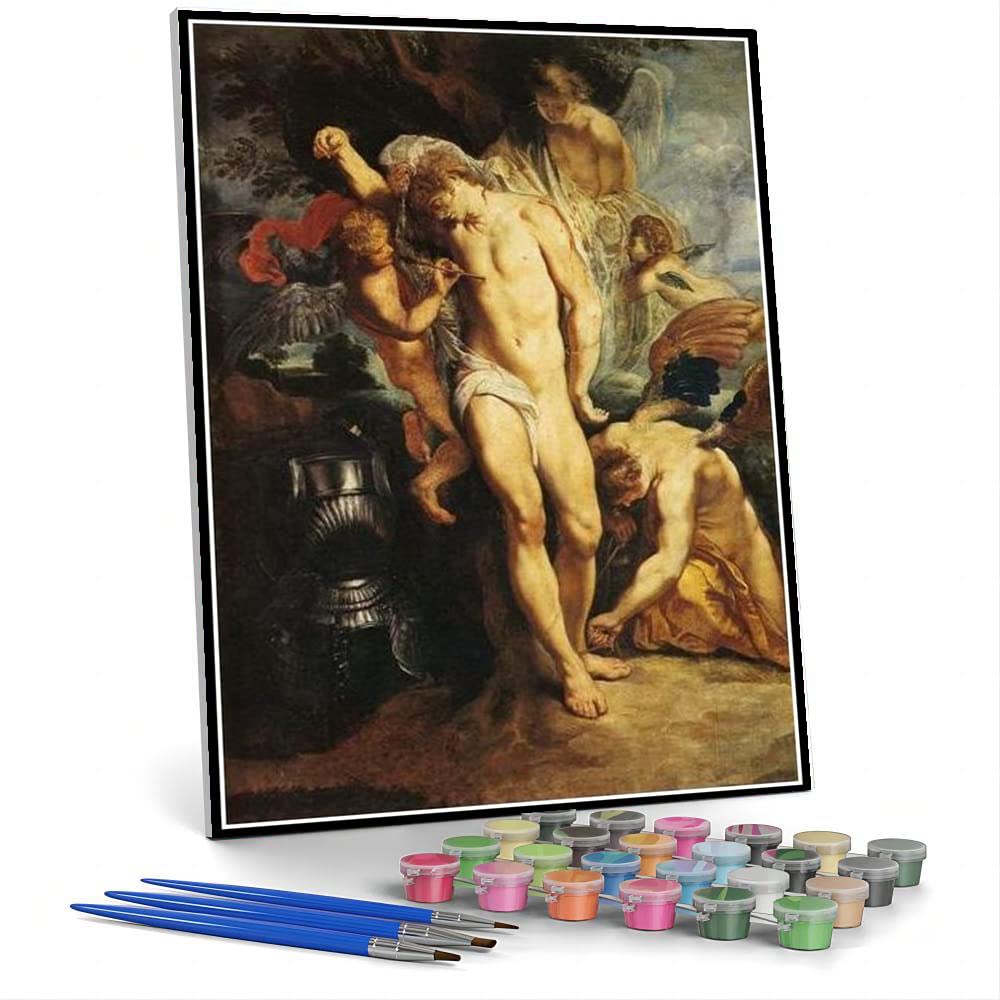 Paint by Numbers for Adult The Miracles of Saint Francis of Paola Peter Paul Rubens Painting by Peter Paul Rubens Paint by Number Kit On Canvas for Beginners