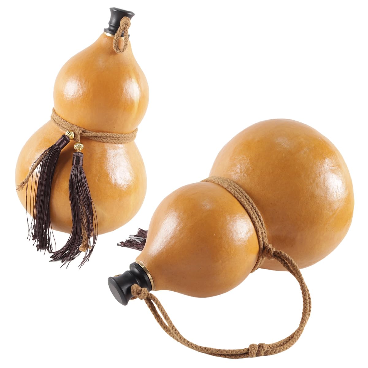 Ausi Vaso de calabaza natural a prueba fugas para acampar, barbacoas, navegar, actividades al aire libre, bebidas frías, portátil, regalo Navidad.