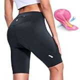 Nepest Womens Padded Bike Shorts 4D Padding Cycling Shorts with Zipper Pocket Riding Bicycle Cycle Road Biking Underwear