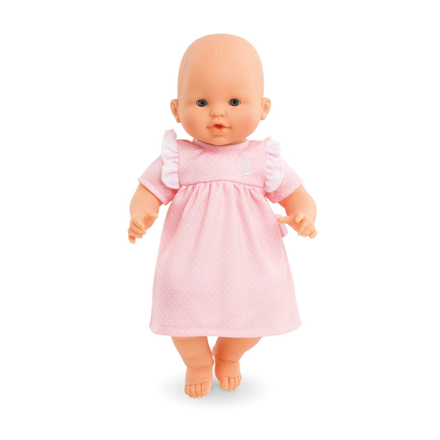 Corolle Puppenkleid Für 36 Cm Babypuppe – Rosa, Mit Rüschen Und Klettverschluss – Für Kinder Ab 2 Jahren