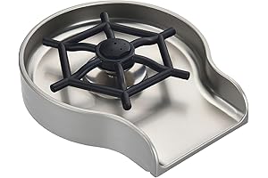 Brushed Nickel Glass Rinser for Kitchen Sinks