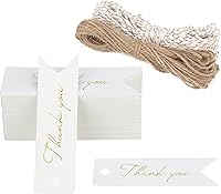 Vista 9 de G2PLUS 100 mini etiquetas de regalo de papel kraft con cuerda, etiquetas de regalo de papel en blanco de 2.8 x 0.8 pulgadas, etiquetas colgantes
