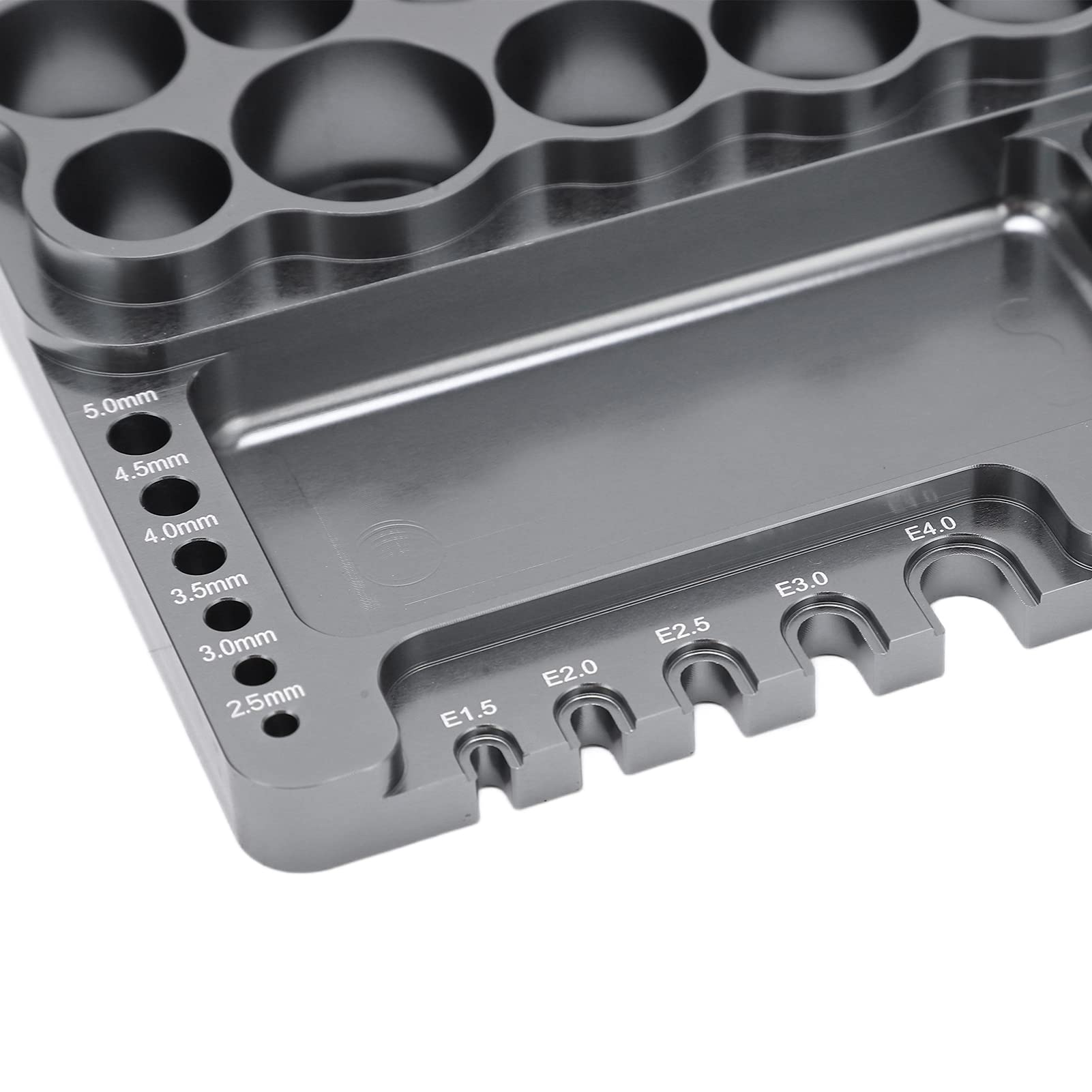 RC Tools Rack Uniwersalny wielofunkcyjny pilot do naprawy samochodów Części Organizator Stojak na ogólny samochód zdalnie sterowany RC Srebrnoszary