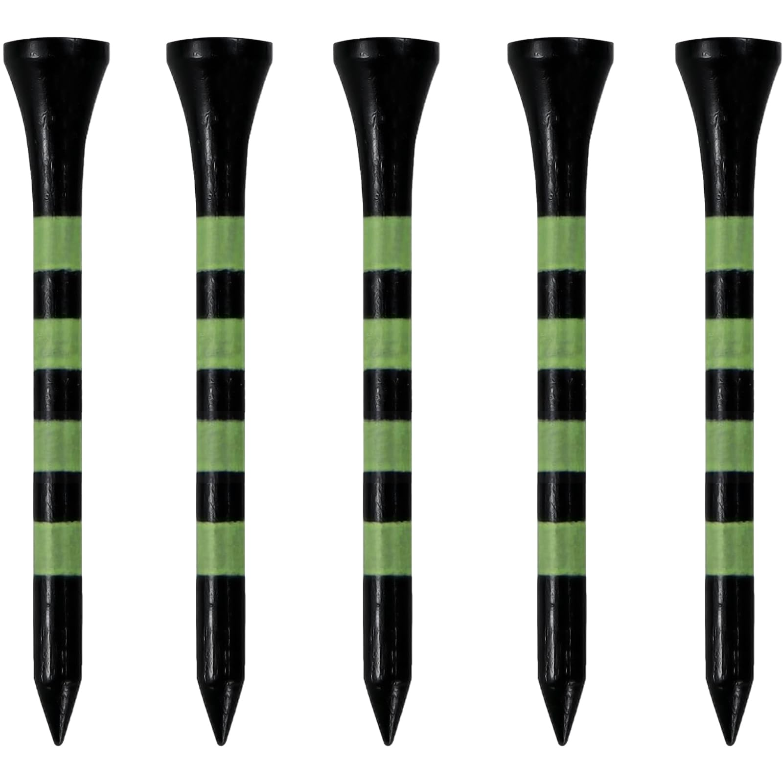 Zivisk Bamboo Golf Tees 70mm 100 Count, 2-3/4 inch Long Wooden Golf Tees - Black โ image 1
