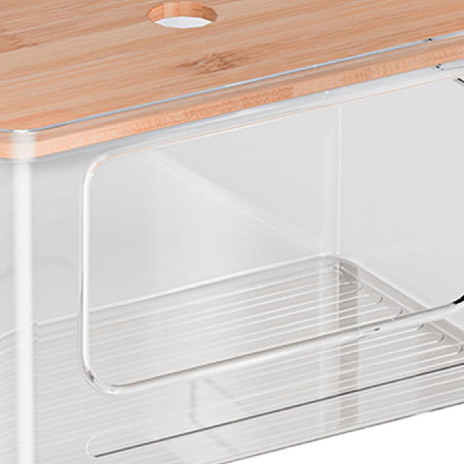 Basura Bag Holder - Laundry Room Clear Bins | Grocery Bag Dispenser with PET Construction for Kitchen Under Sink Gabinets Pantry Bathroom Household Camping Organization Grocery Sack Storage