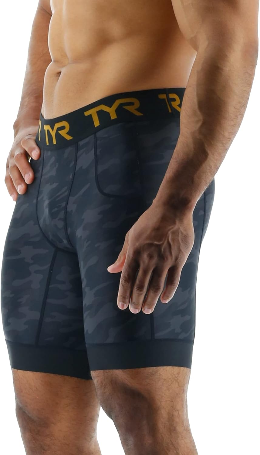 TYR Men's Athletic Performance Workout Compression Short