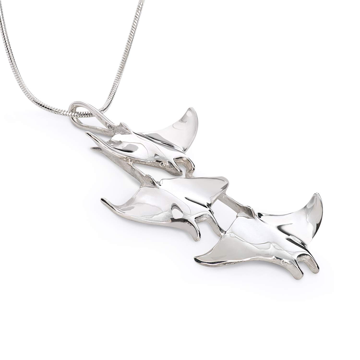 Big Blue by Roland St JohnStingray Necklace Sterling Silver Manta Ray Pendant Stingray Jewelry Manta Ray Pendant Scuba Diving Jewelry Ocean Inspired Fine Jewelry