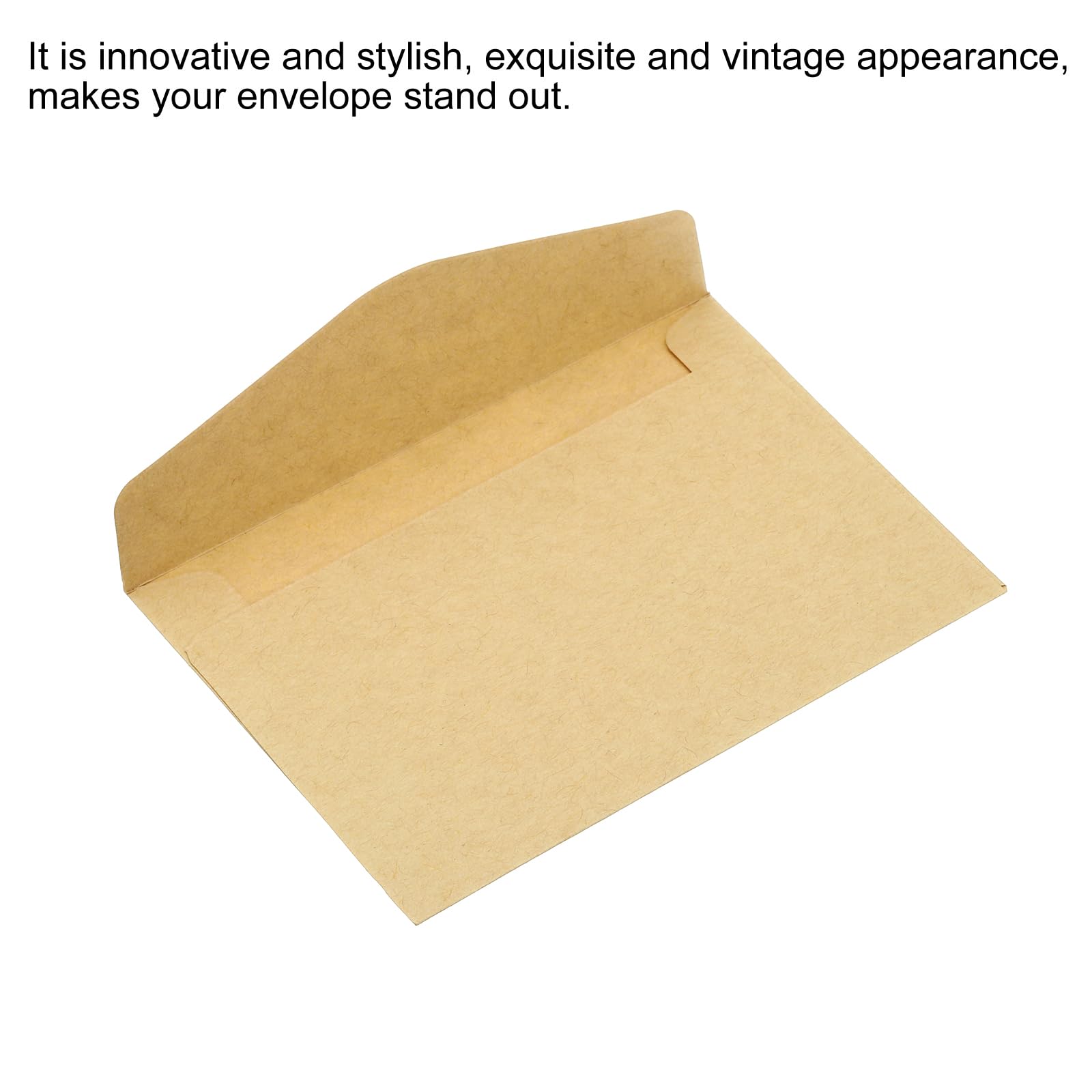 PATIKIL Mini Envelopes, 48 Pack Mini Gift Card Business Card Envelope for Small Note Cards Greeting Wedding Brown - Image 4
