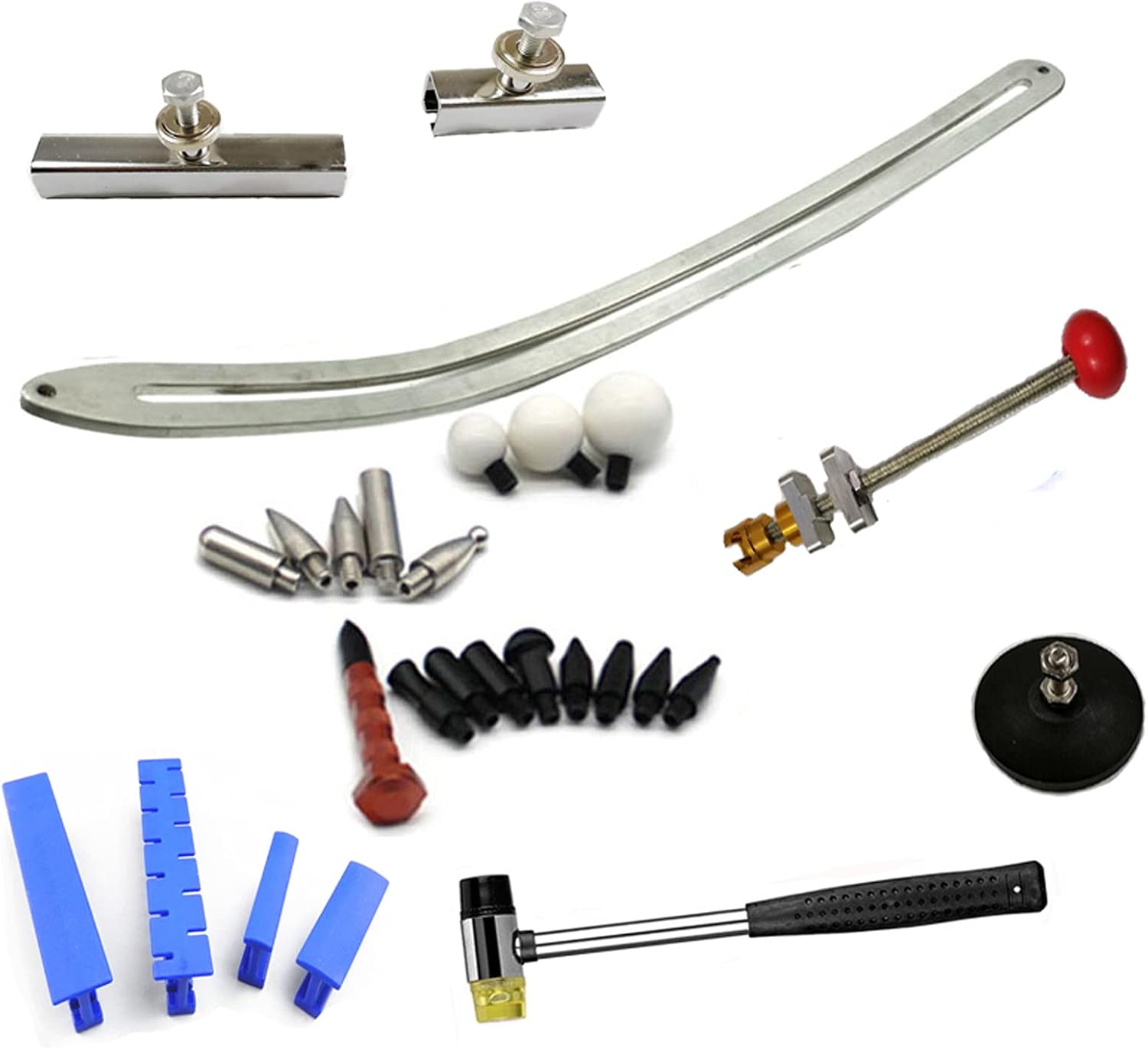 Auto Dent Repair Kit, Car Fender Damage Repair Tools, Flat Bar, Auto Dent Repair Kit, Auto Dent Smooth Repair Kit (1)