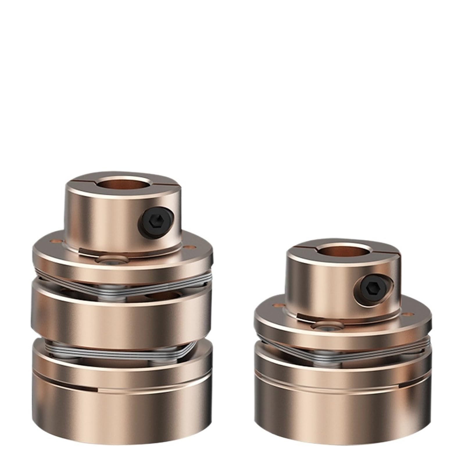 Złącze kołnierzowe LED D68L54/74 elastyczny łącznik wału korbowego aluminiowe membrany uniwersalne złącze do drukarki 3D Kardanowa Rc (LED1-B-D68L54-14X17)