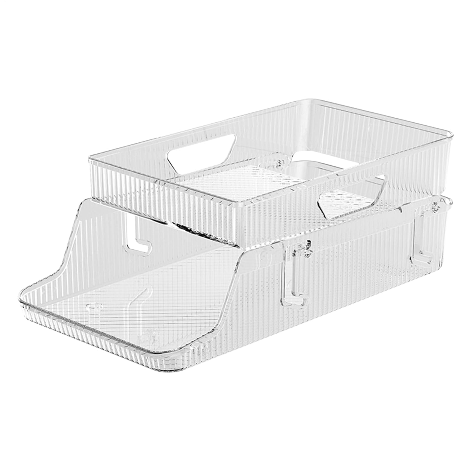 Caja de almacenamiento de refrescos del refrigerador apilable para ahorrar espacio interno
