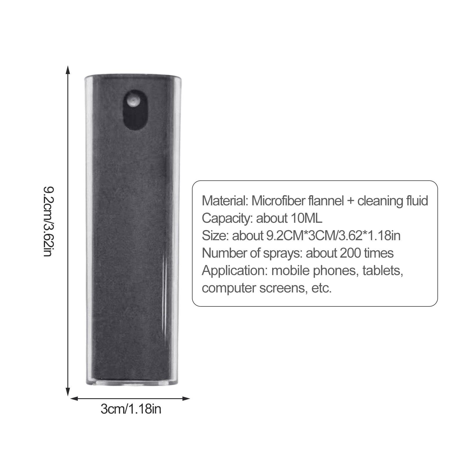 YUNYI Spray per la Pulizia dello Schermo del Telefono | Nebulizzatore Touchscreen | Detergente per Schermo Portatile per PC Portatile per Tablet per Tutti Gli schermi di telefoni, Laptop e Tablet