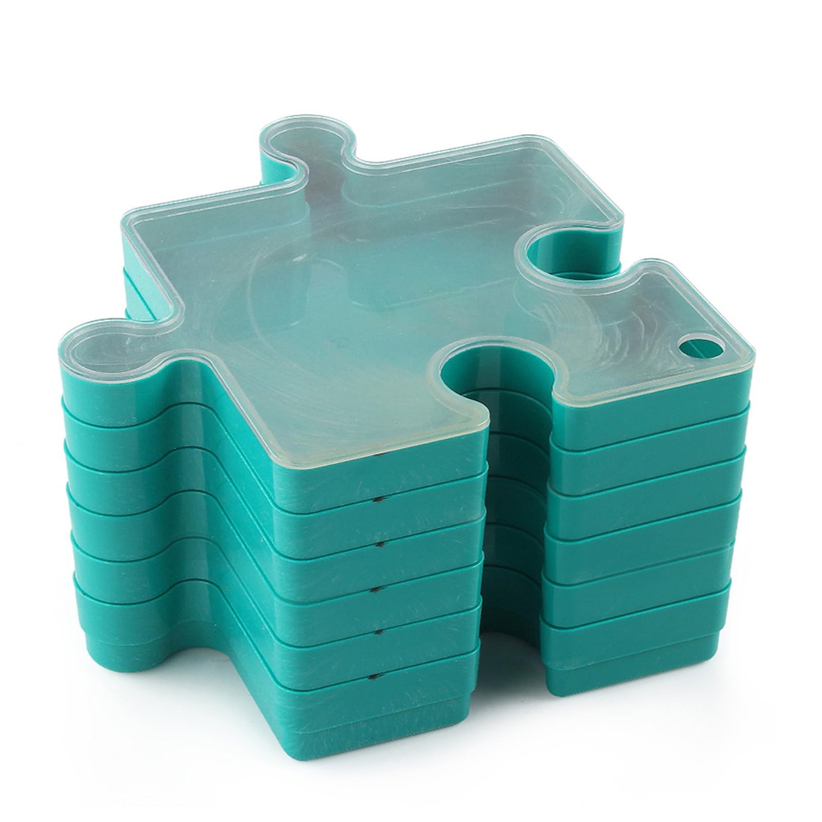 Puzzle Sorting Trays - 19 cm Set of 6 Stacking Trays | 1000 Piece Puzzle Sorter for Adults and Children | Puzzles Storage Street View Block Box Simplific