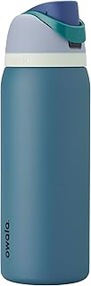 Owala FreeSip Insulated Stainless Steel Water Bottle with Straw, BPA-Free Sports Water Bottle, Great for Travel, 32 Oz, Denim