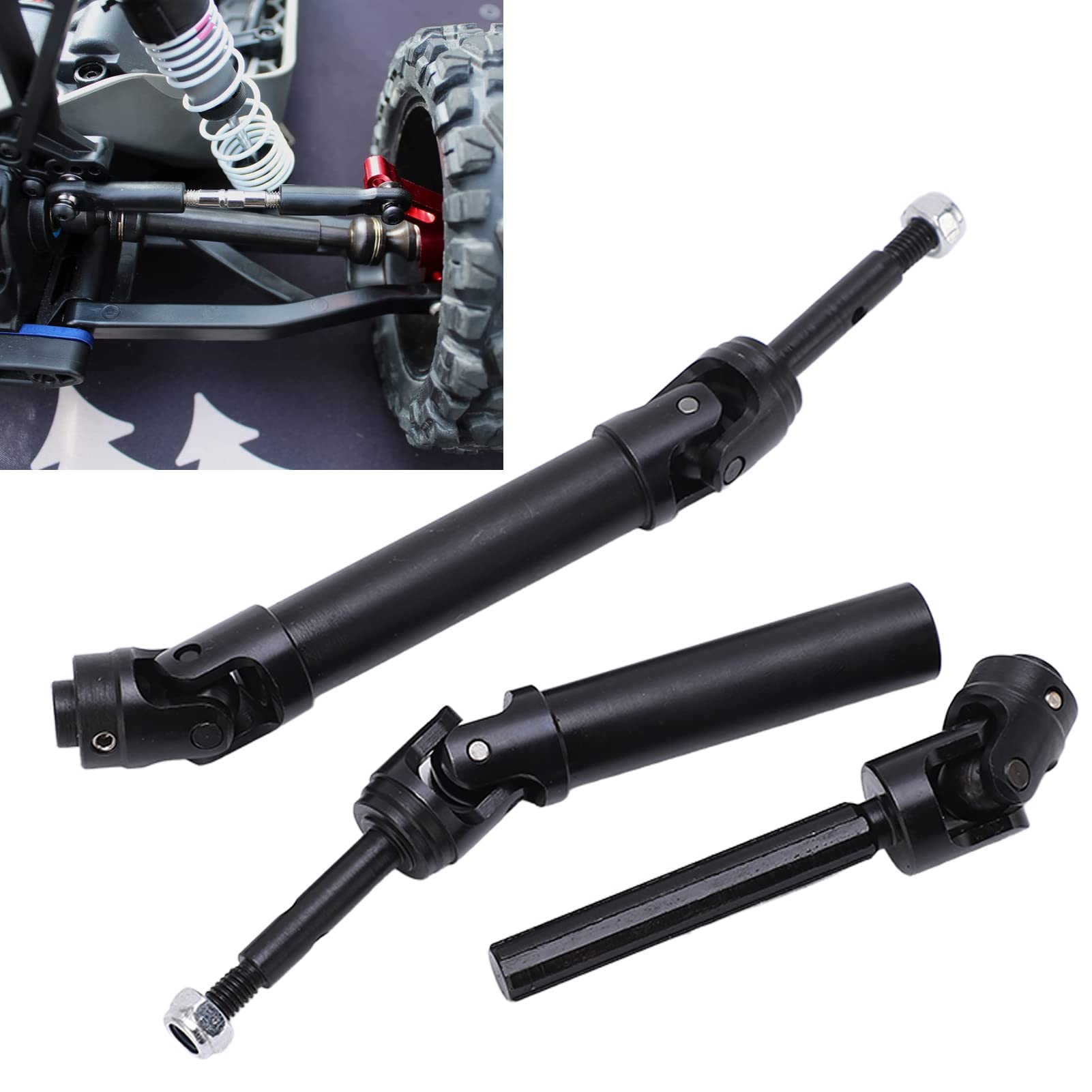 Eje De Portal Para RC Crawler - 2 Piezas, Acero Resistente, Compatible Con Axial Capra SCX10 III