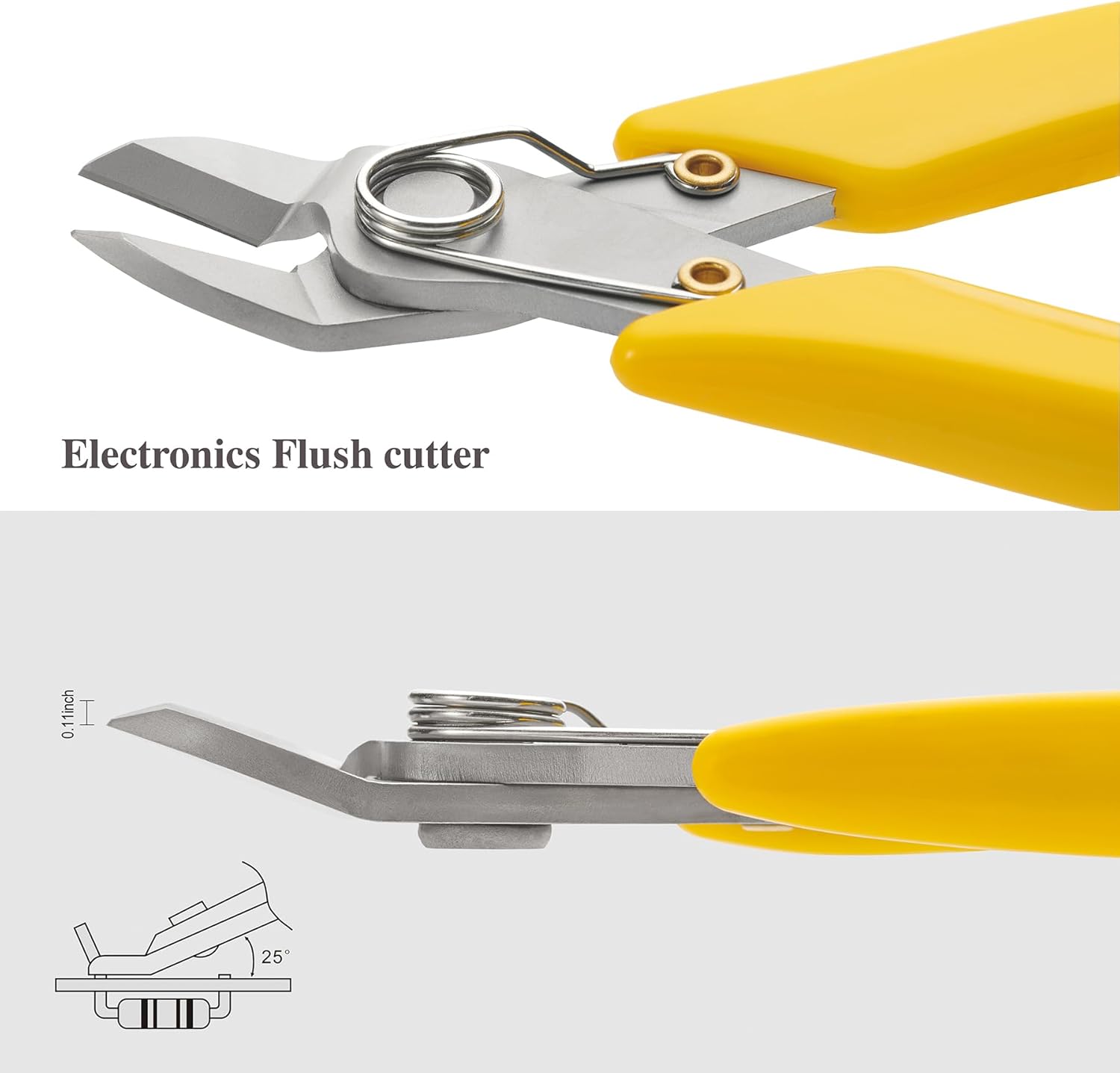 KATA 2Pack Micro Wire Cutters For Electronics Flush cutters, 6 Inch Precision Micro Cutters for Cut Precision Electronics, Jewelry, Soft Copper Wire, Cables