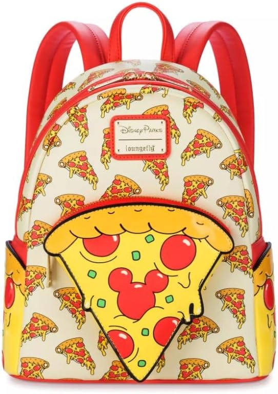 Loungefly Disney Parks Eats Mickey Mouse Pizza Mini Backpack, 400967076146
